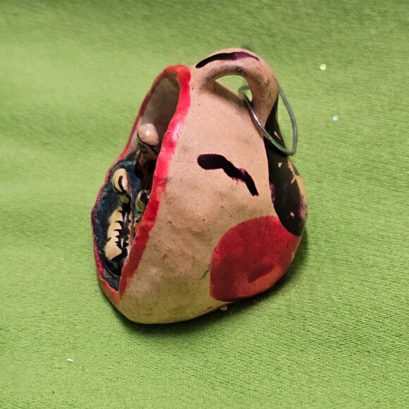 Mini Nativity Manger Scene Clay Hand-Painted Peru Folk Art Ornament - Picture 2 of 8